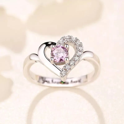 Sterling Silver Heart Shaped Ring