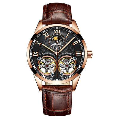 Men's double flywheel automatic mechanical watch